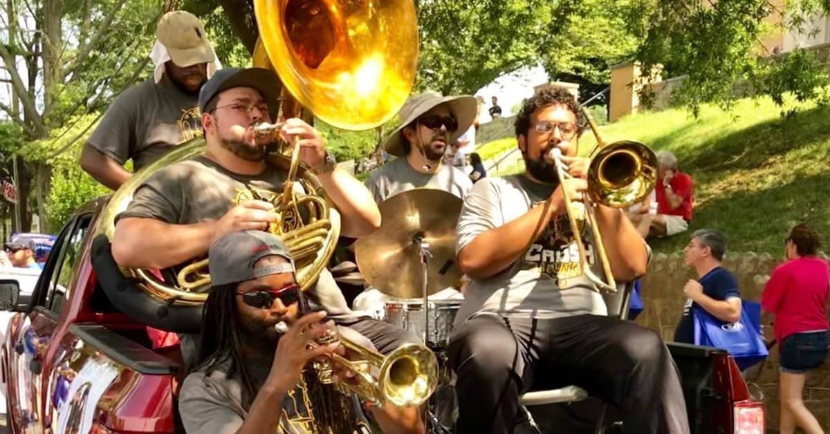 Crush Funk Brass will be at College Park Day!